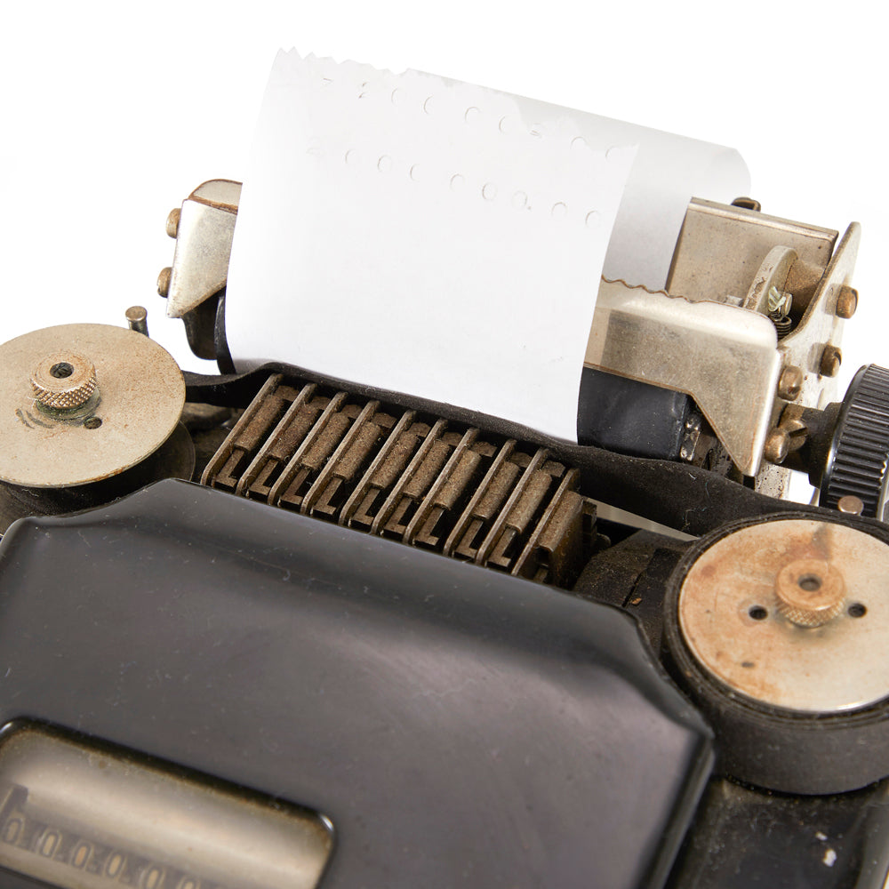 Brennan Vintage Black Adding Machine