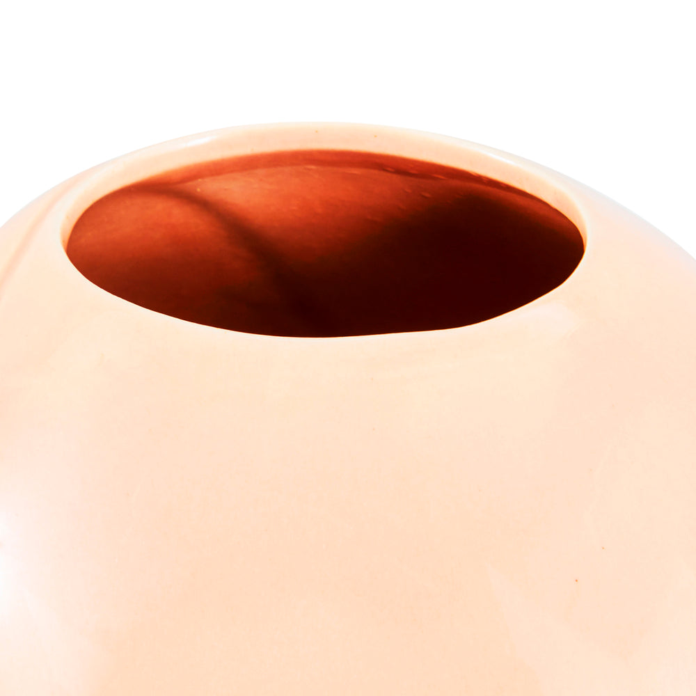 Peach Ceramic Egg Vase