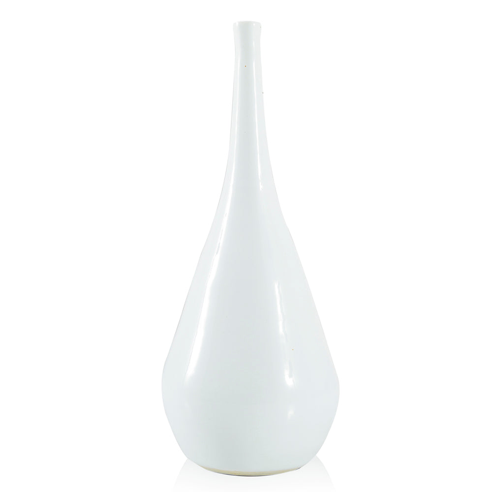 Slim Neck Vase - White