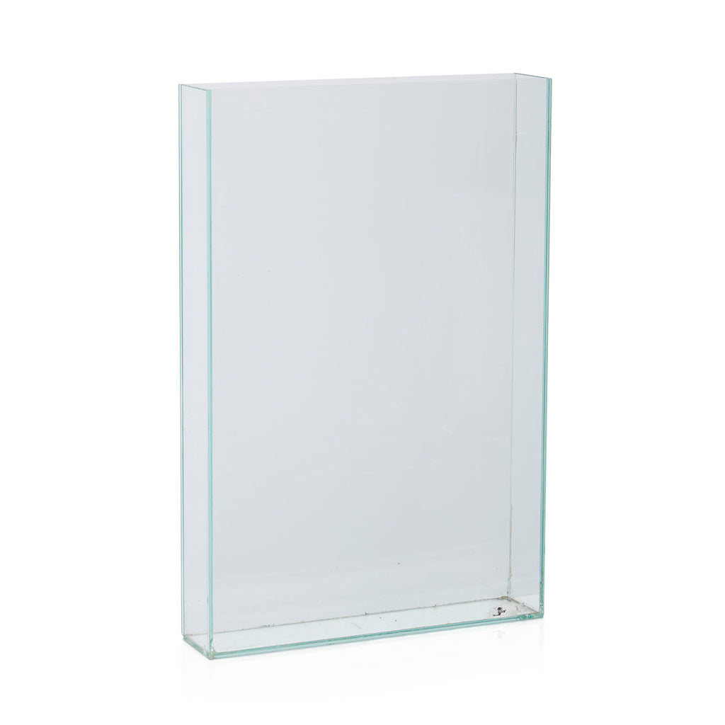 Tall Glass Rectangle Vase