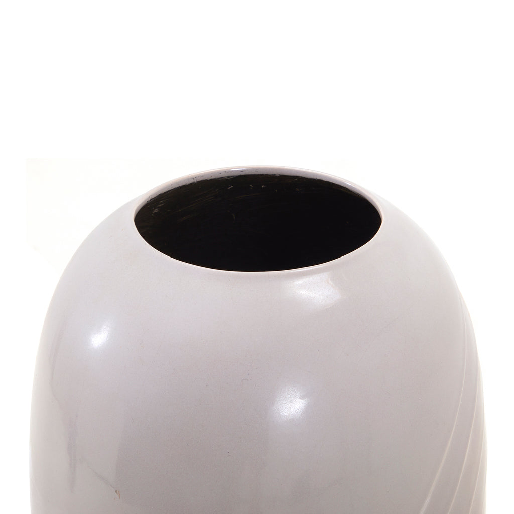 Grey Light Upward Tapered Ceramic Vase