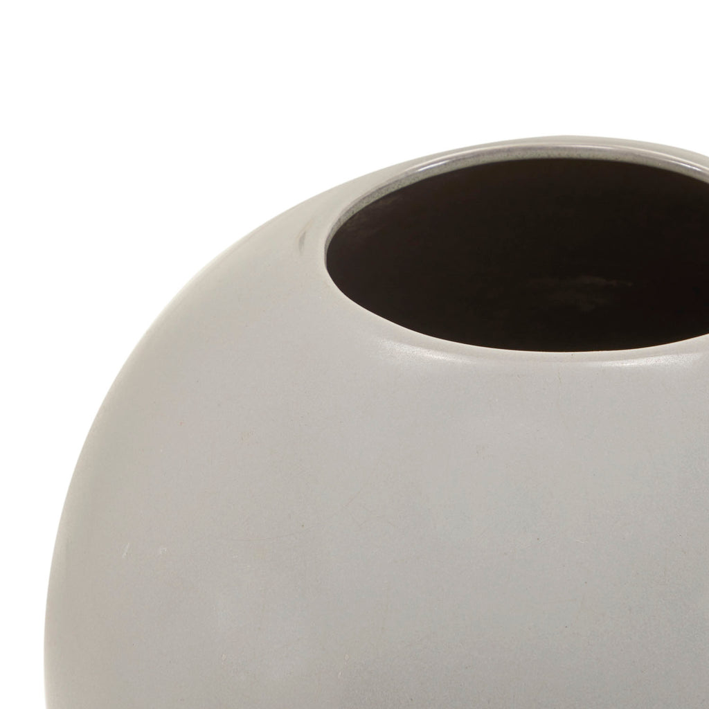Grey Ceramic Sphere Vase (A+D)