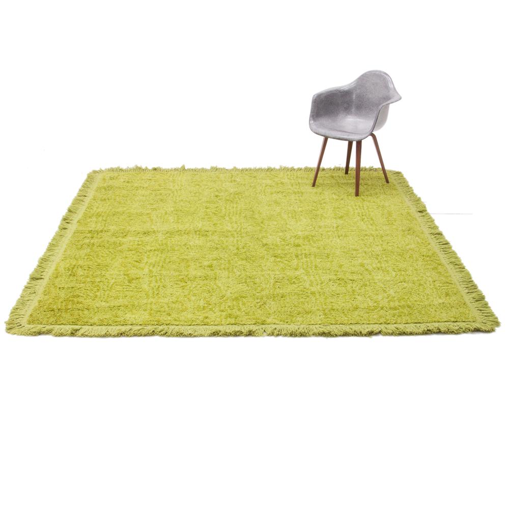 Green Fringe Rug