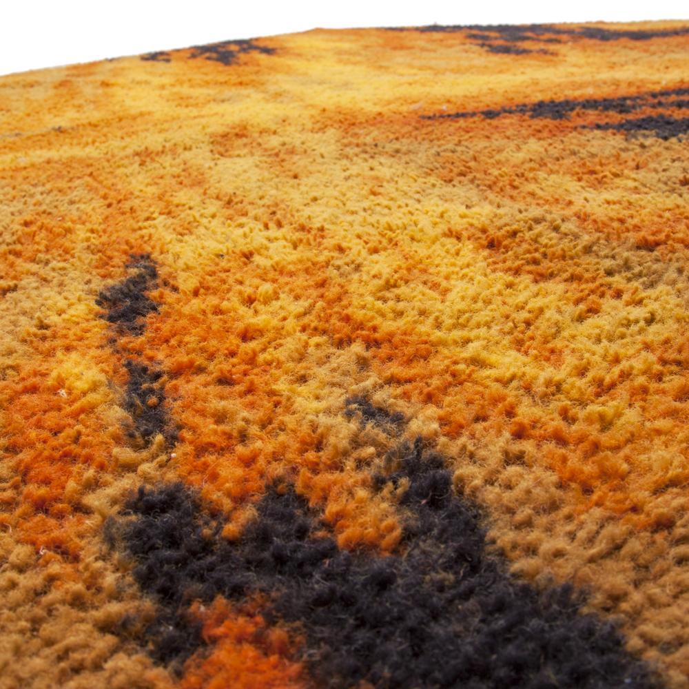 Orange Black X Vintage Shag Rug