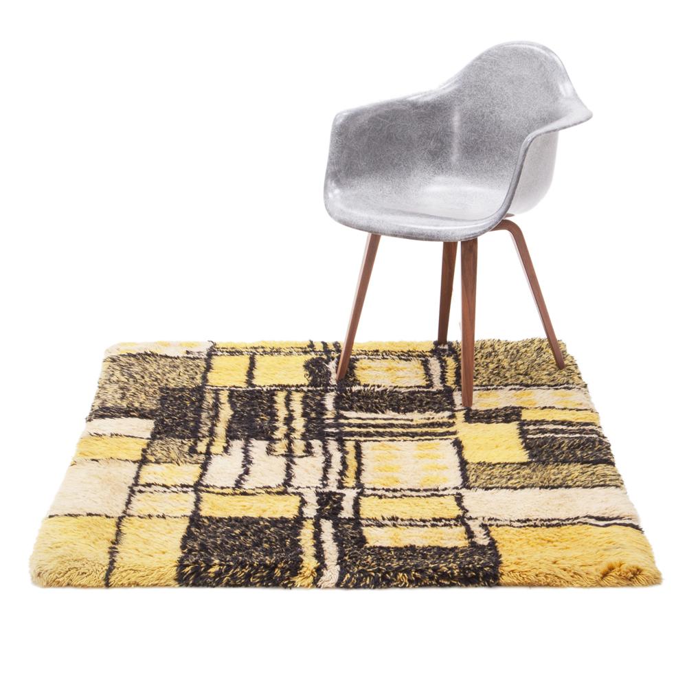 Yellow Squares Rug