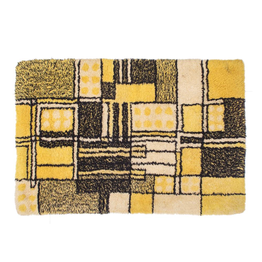 Yellow Squares Rug