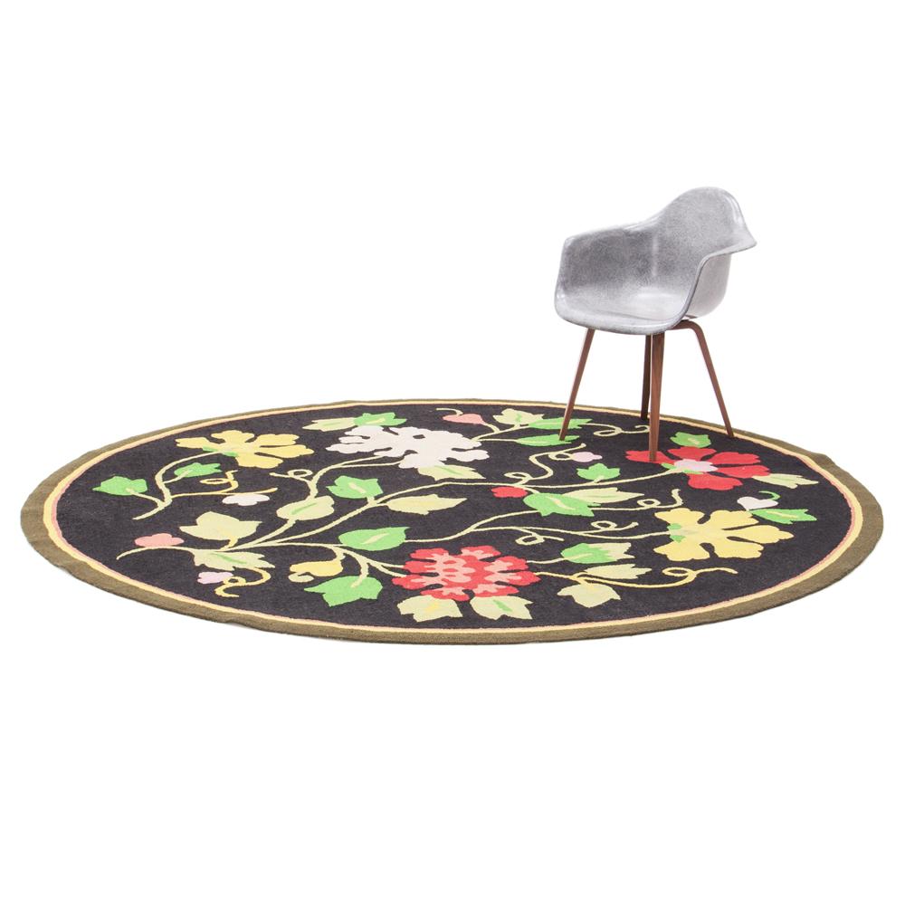 Flowers Circle Rug