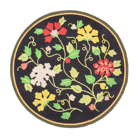 Flowers Circle Rug