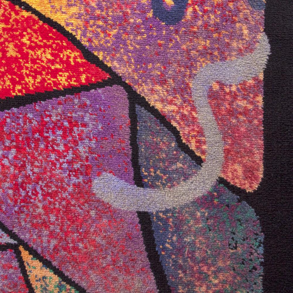 Multicolor 90's New Wave Area Rug