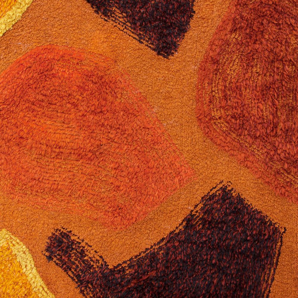 Brown Flagstone Print Rug