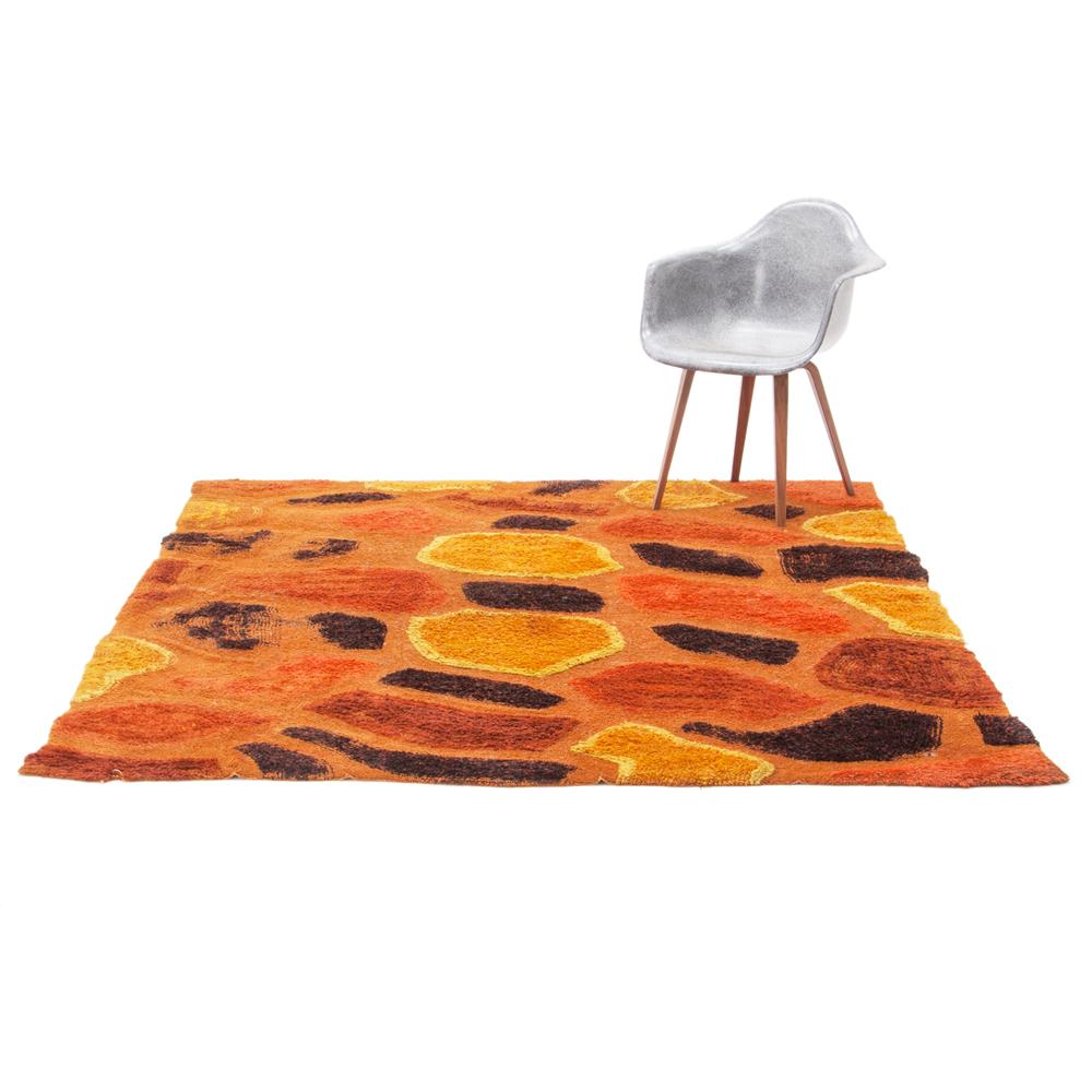 Brown Flagstone Print Rug