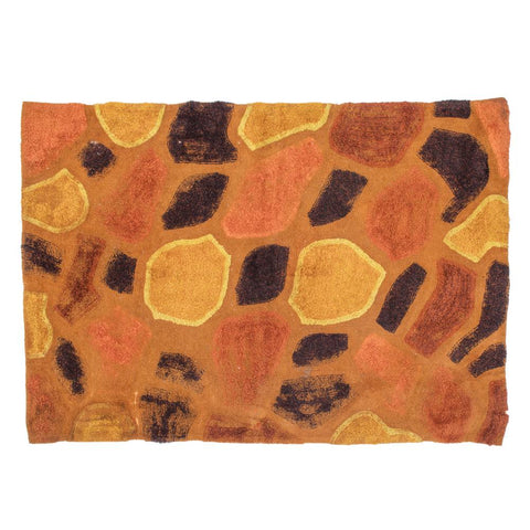 Brown Flagstone Print Rug