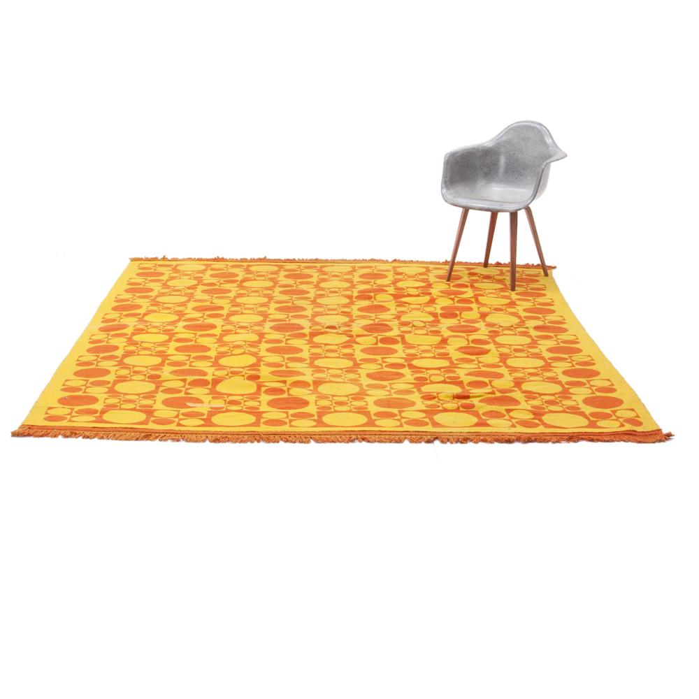 Huge Orange & Yellow Dot Panton Rug