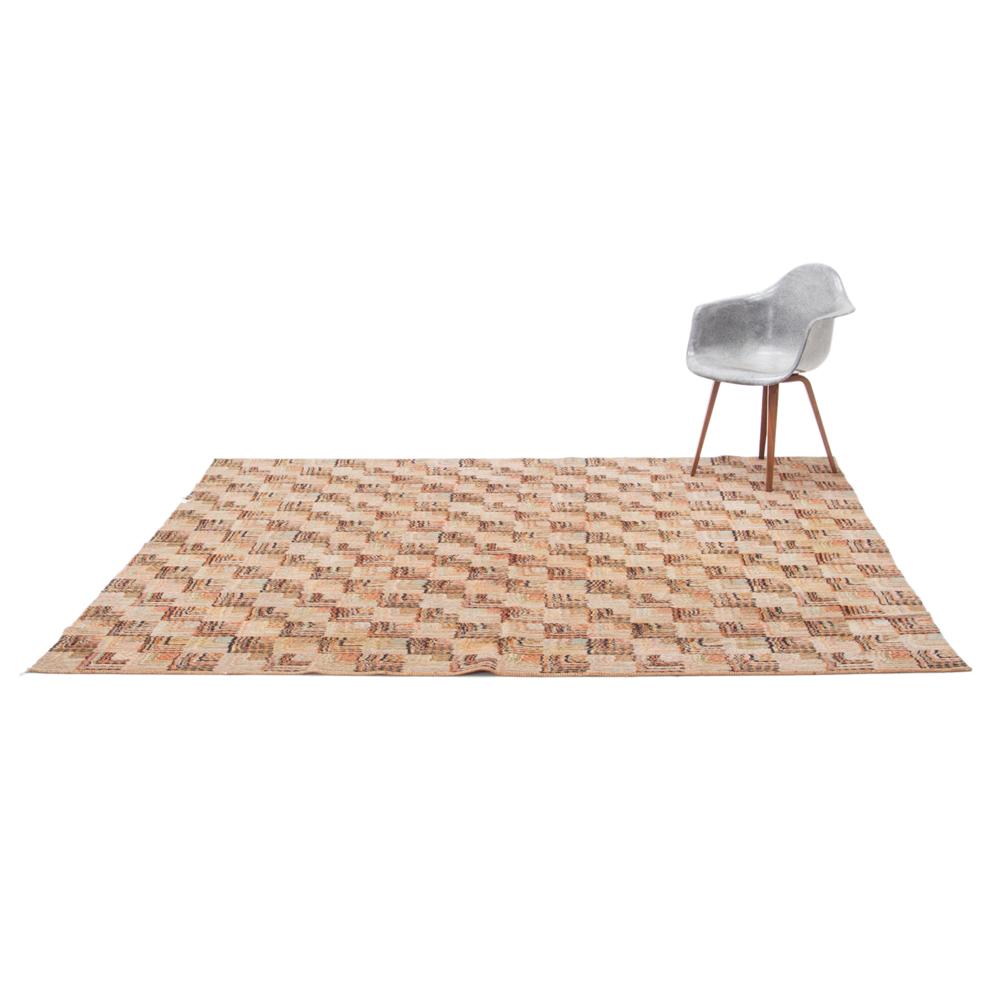Large Square Deco Checkerboard Rug