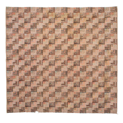 Large Square Deco Checkerboard Rug