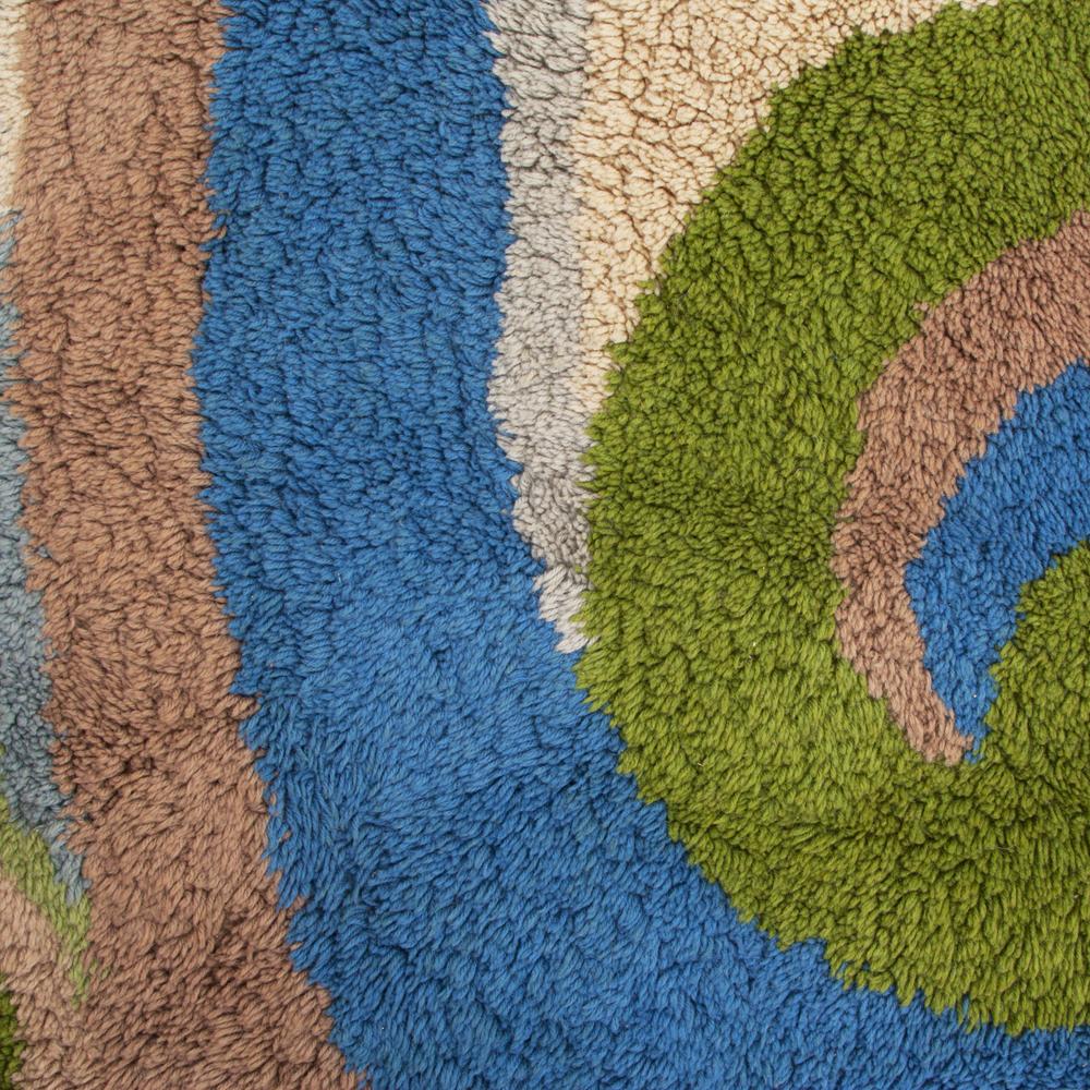 Earth Tone Swirl Rug