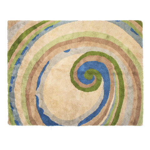 Earth Tone Swirl Rug