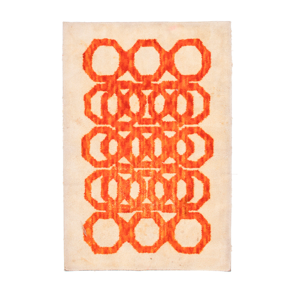 Orange Rings Rug