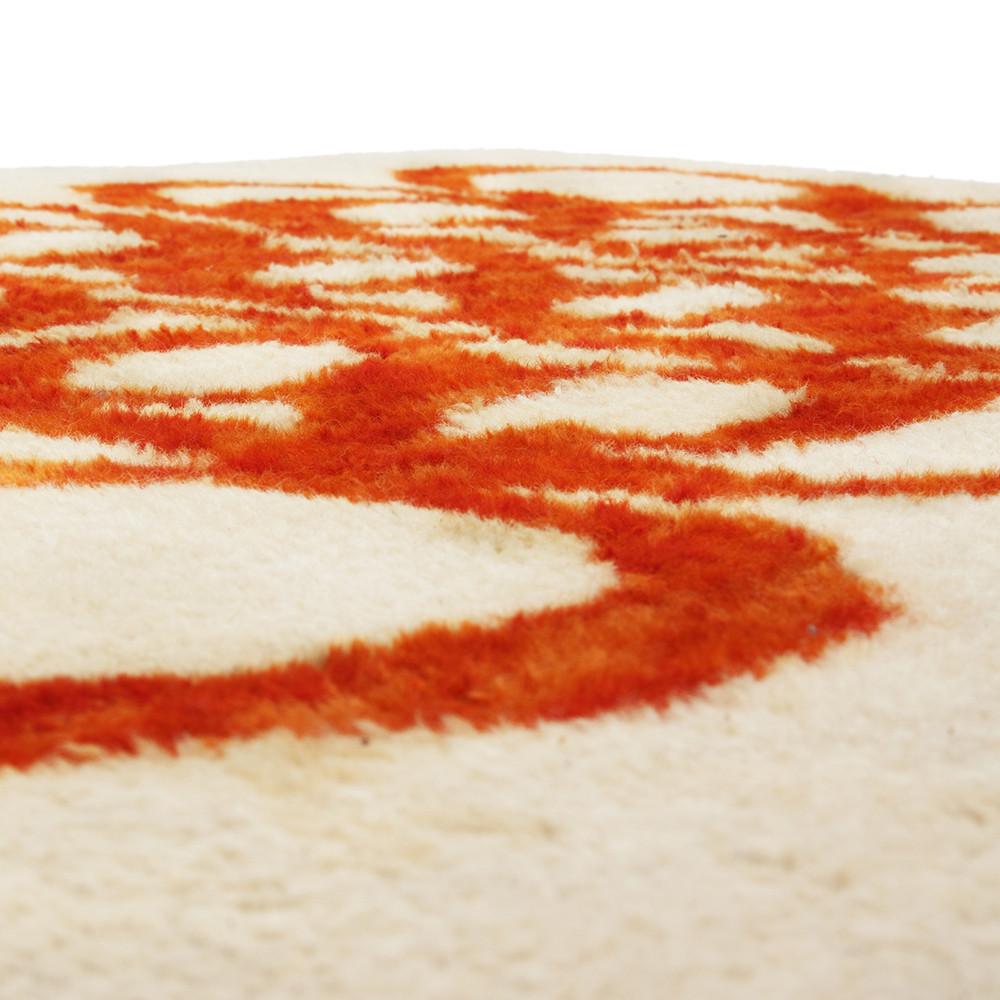 Orange Rings Rug