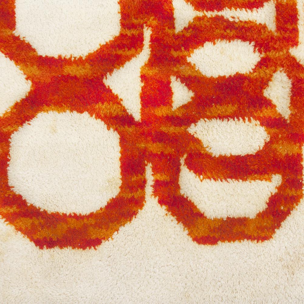 Orange Rings Rug