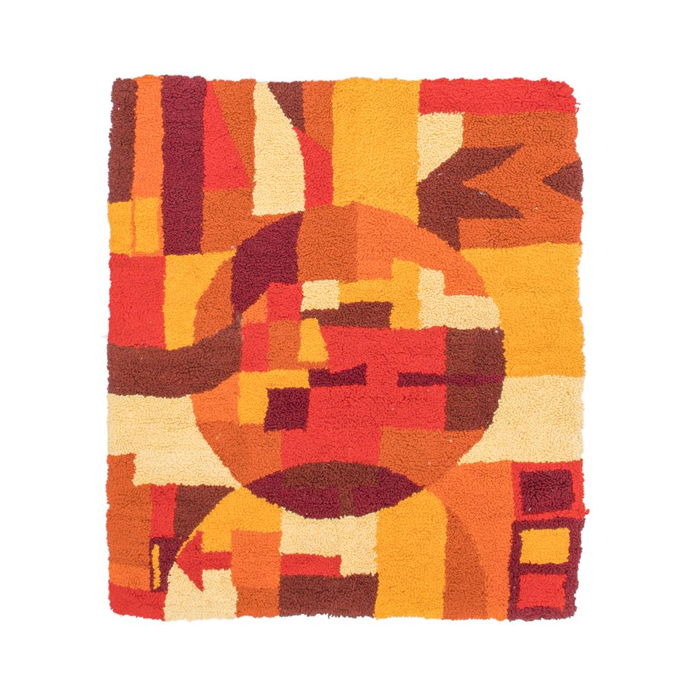 Orange Patterned Rug