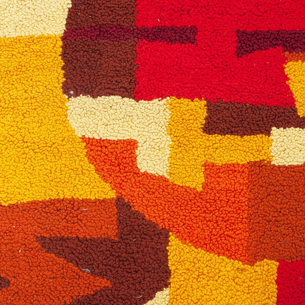 Orange Patterned Rug