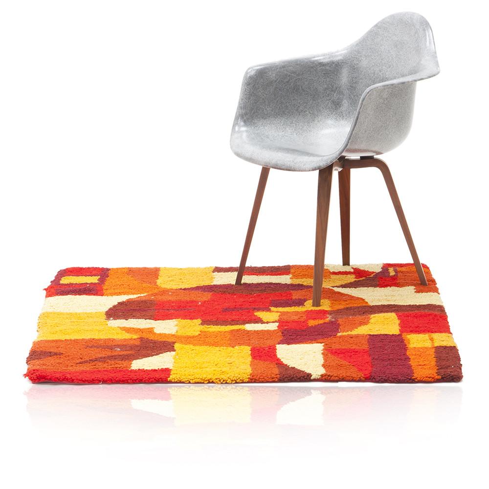 Orange Patterned Rug