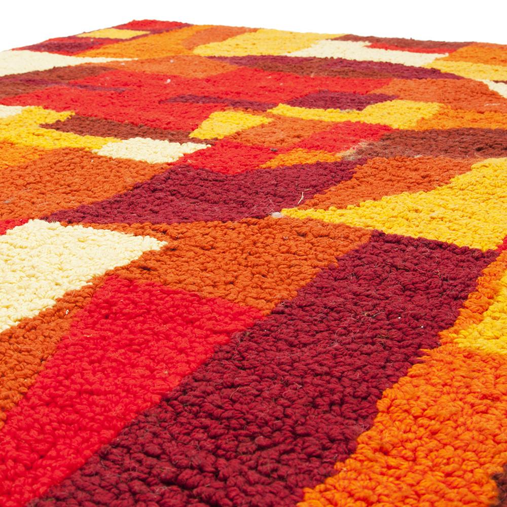 Orange Patterned Rug