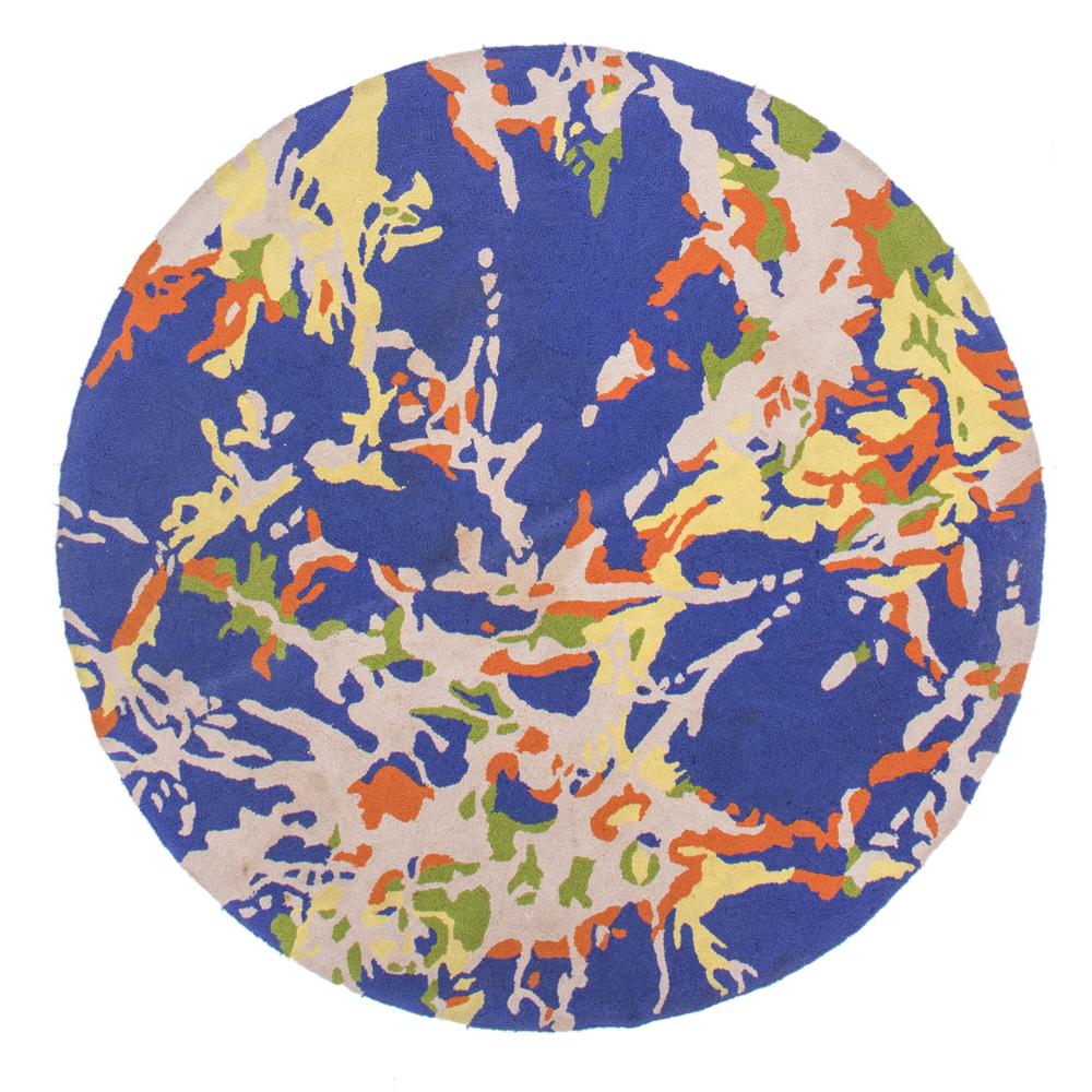Earth Pattern Circle Rug