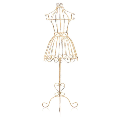 Dress Mannequin - Rustic Yellow Wire