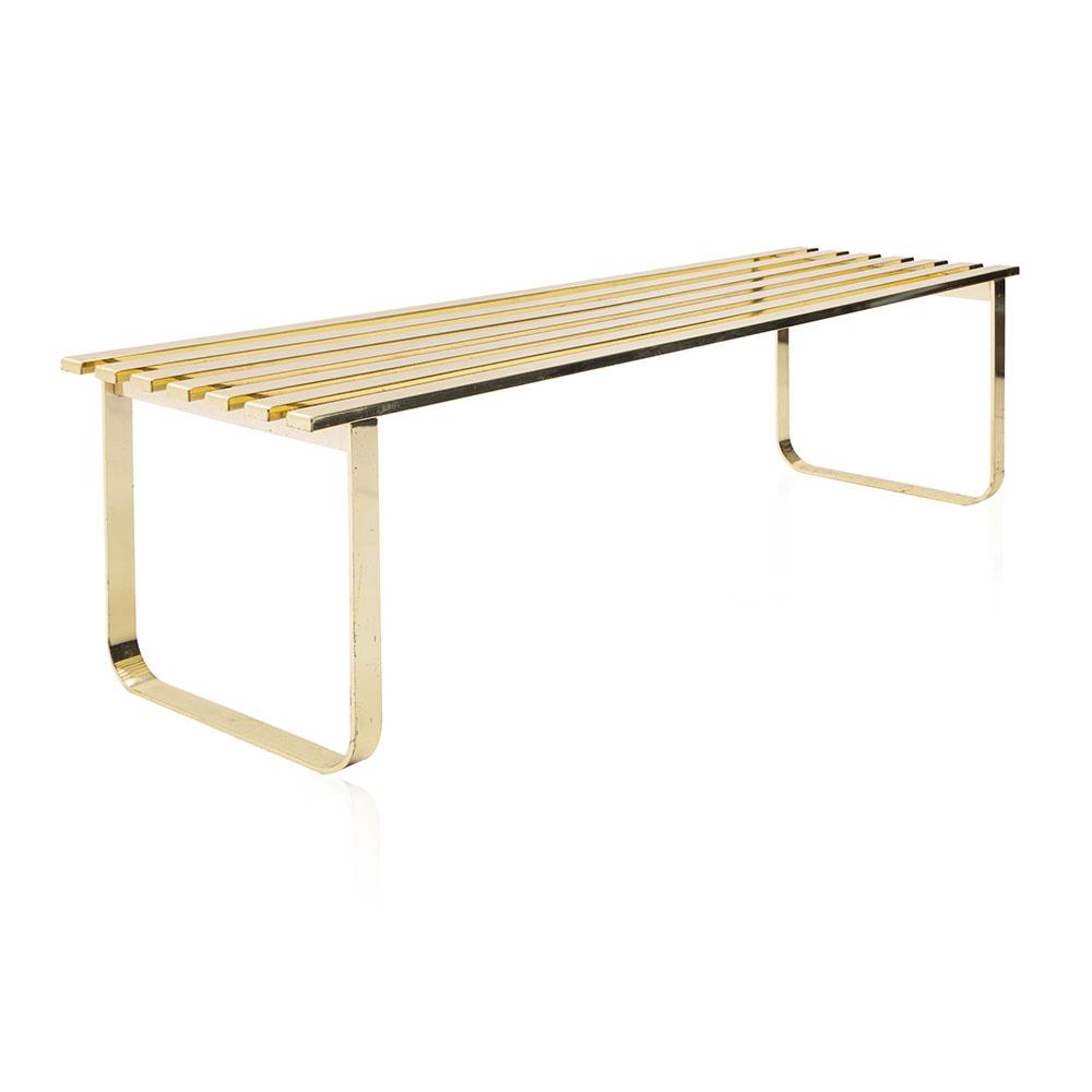 Gold Slat Bench