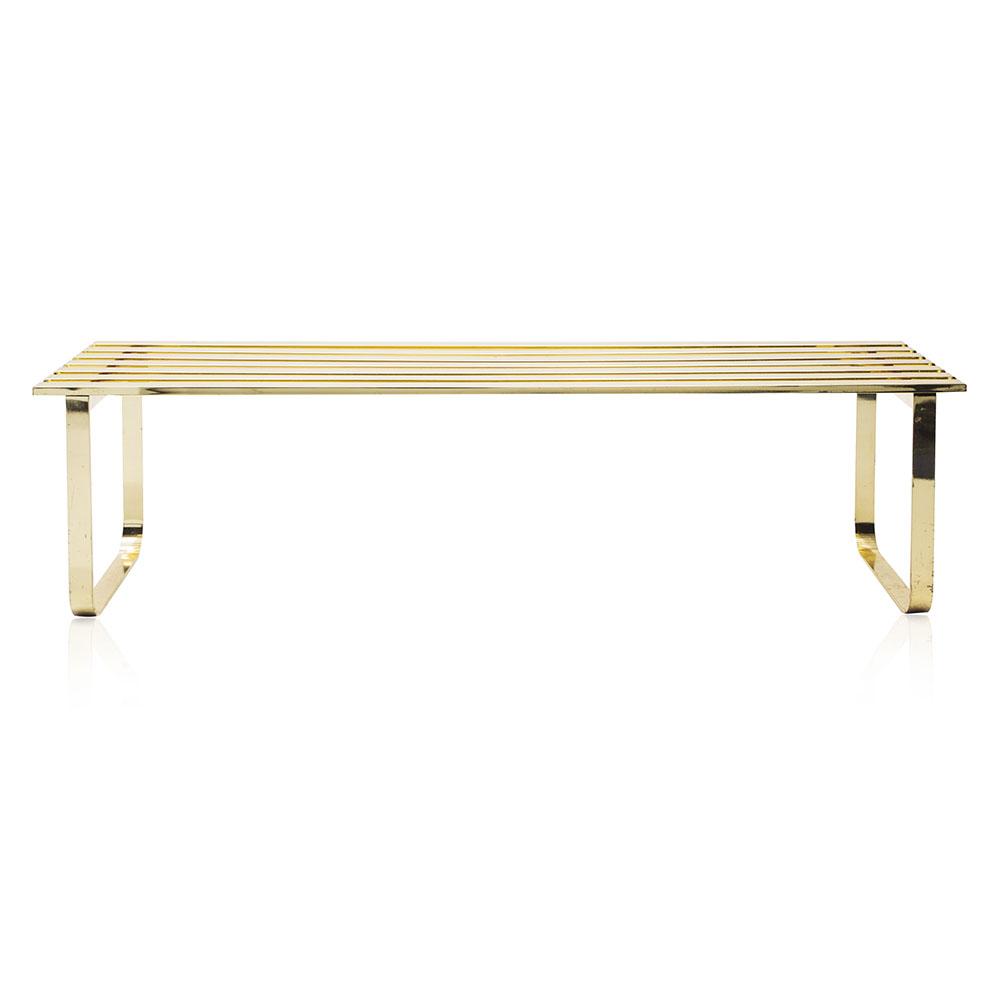Gold Slat Bench