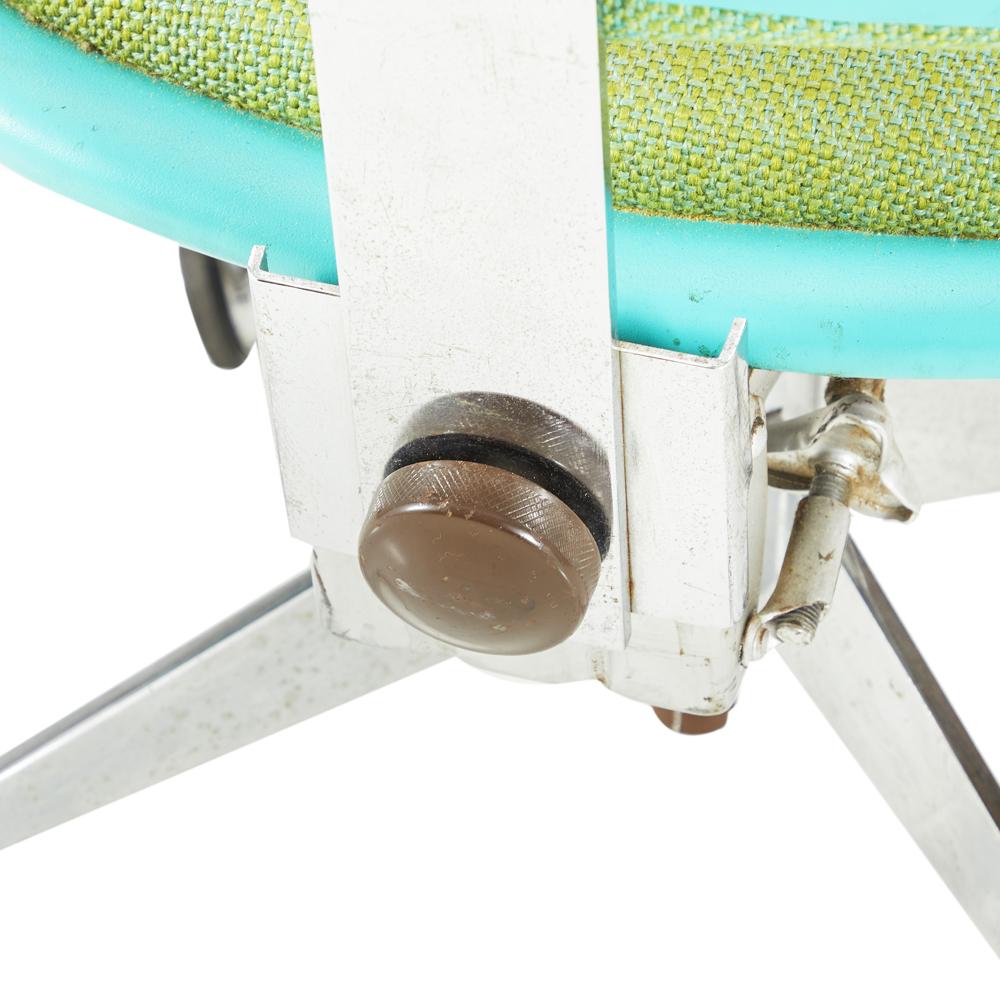 Blue & Green Vintage Office Chair