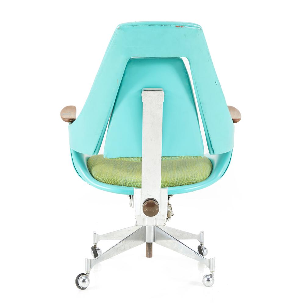 Blue & Green Vintage Office Chair