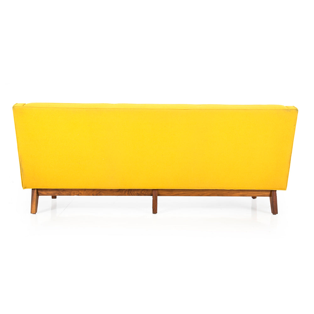 Curved Arm Sofa - Yellow