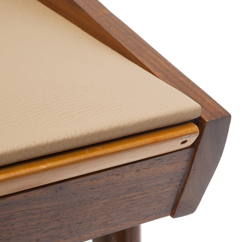 Mid Century Wood Convertible Table Bench Seating