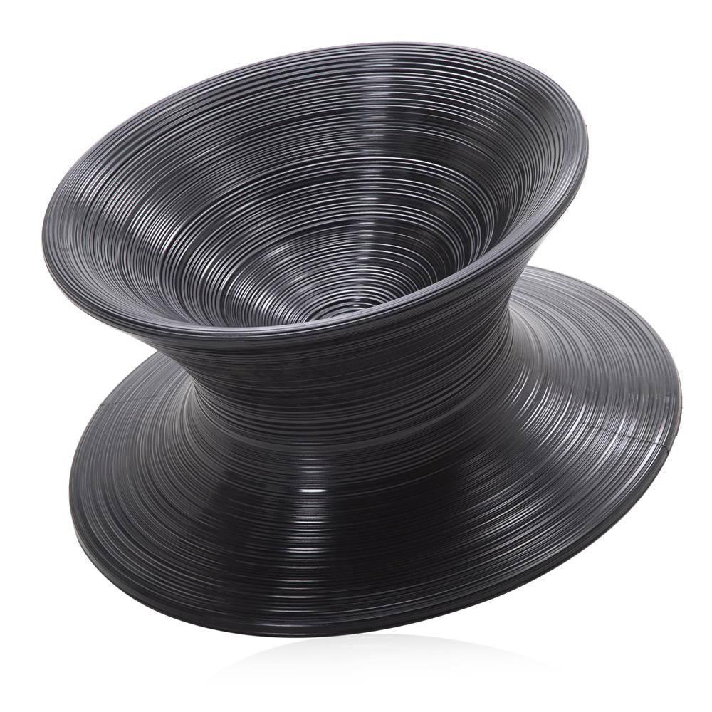 Black Abstract Spun Chair