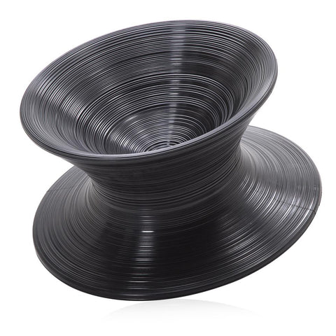 Black Abstract Spun Chair