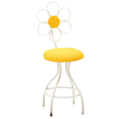 Yellow Flower Barstool