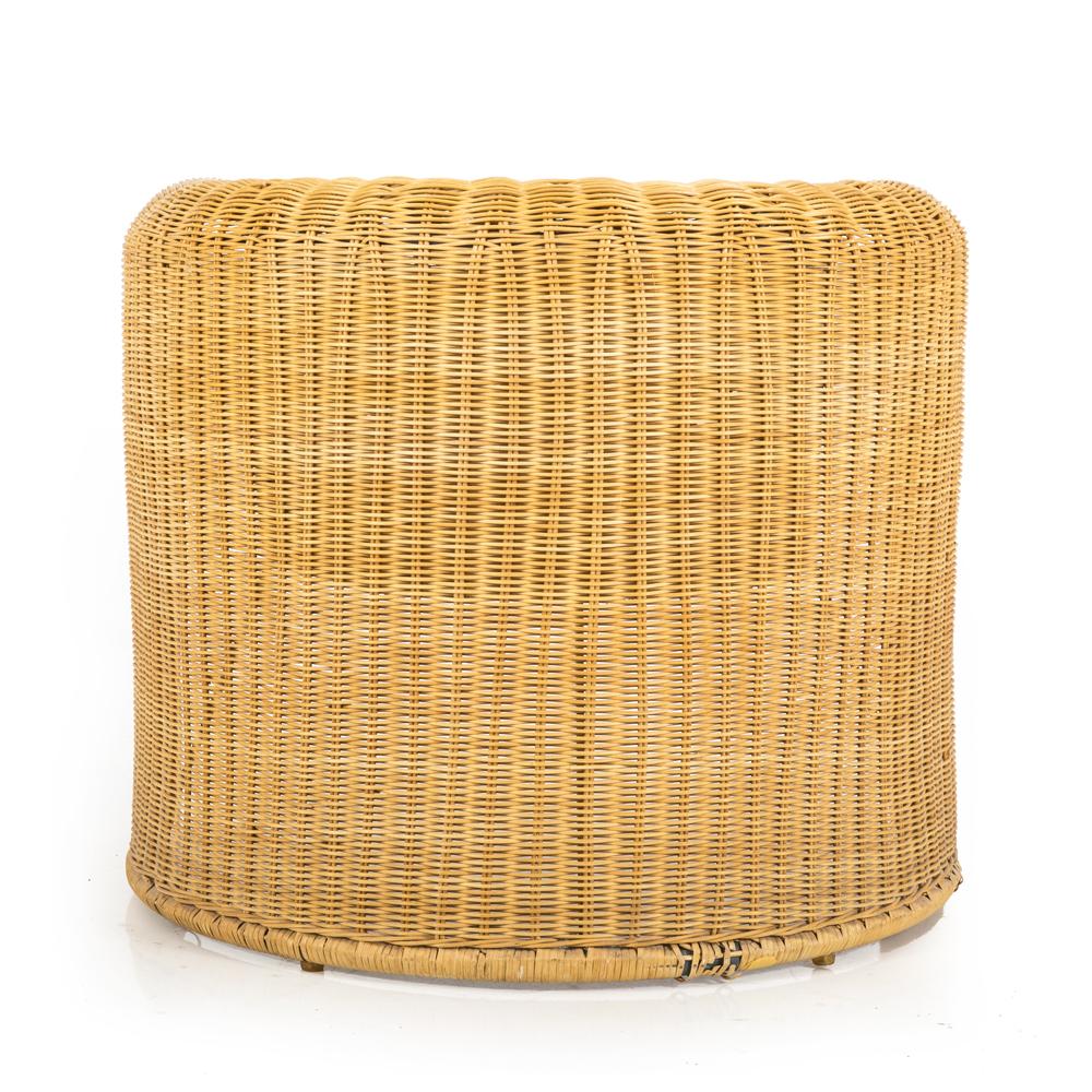 Rattan Barrel Outdoor Armchair