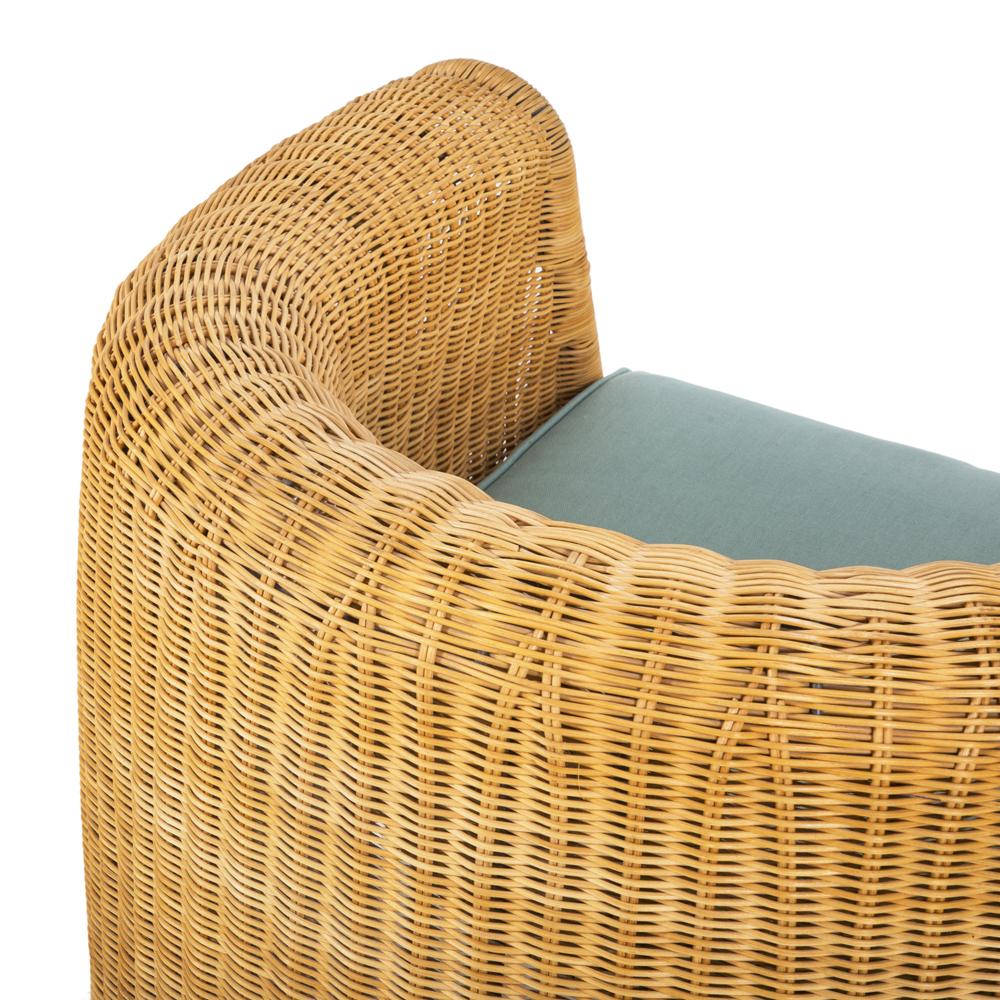 Rattan Barrel Outdoor Armchair