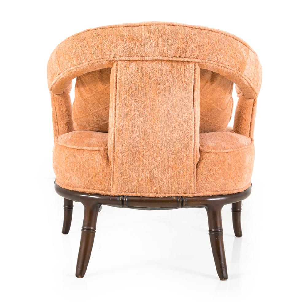 Salmon Upholstered Armchair