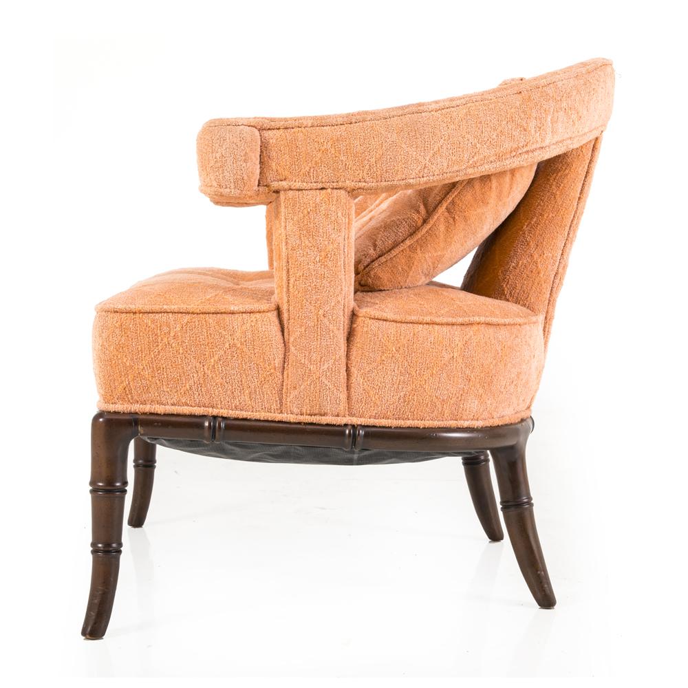 Salmon Upholstered Armchair