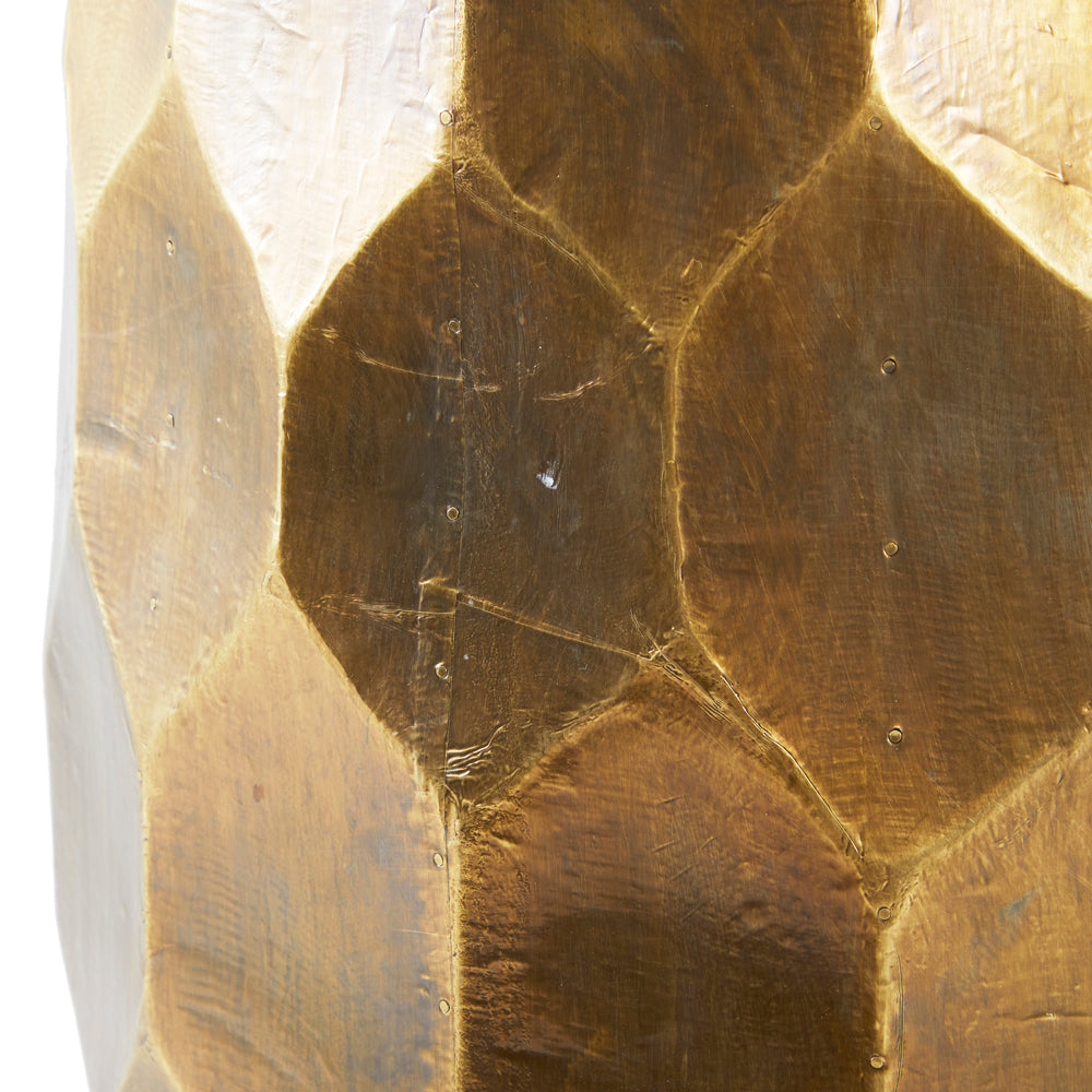 Gold Patterned Side Table