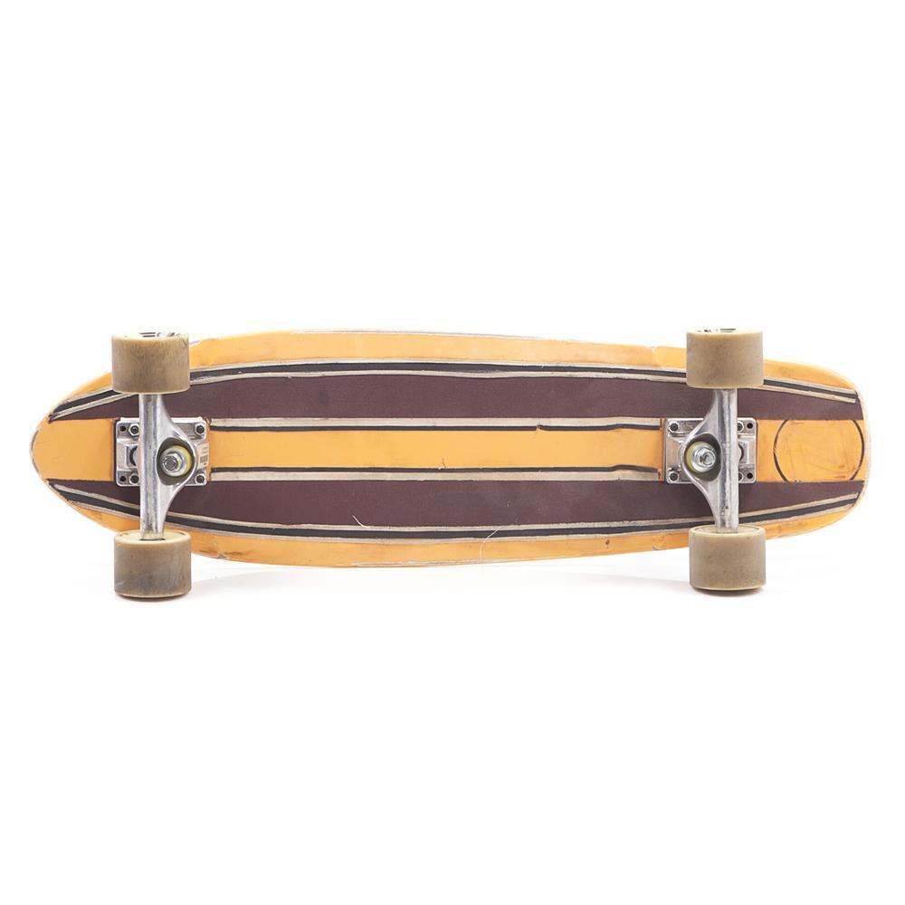 Black and Yellow Wood Skateboard