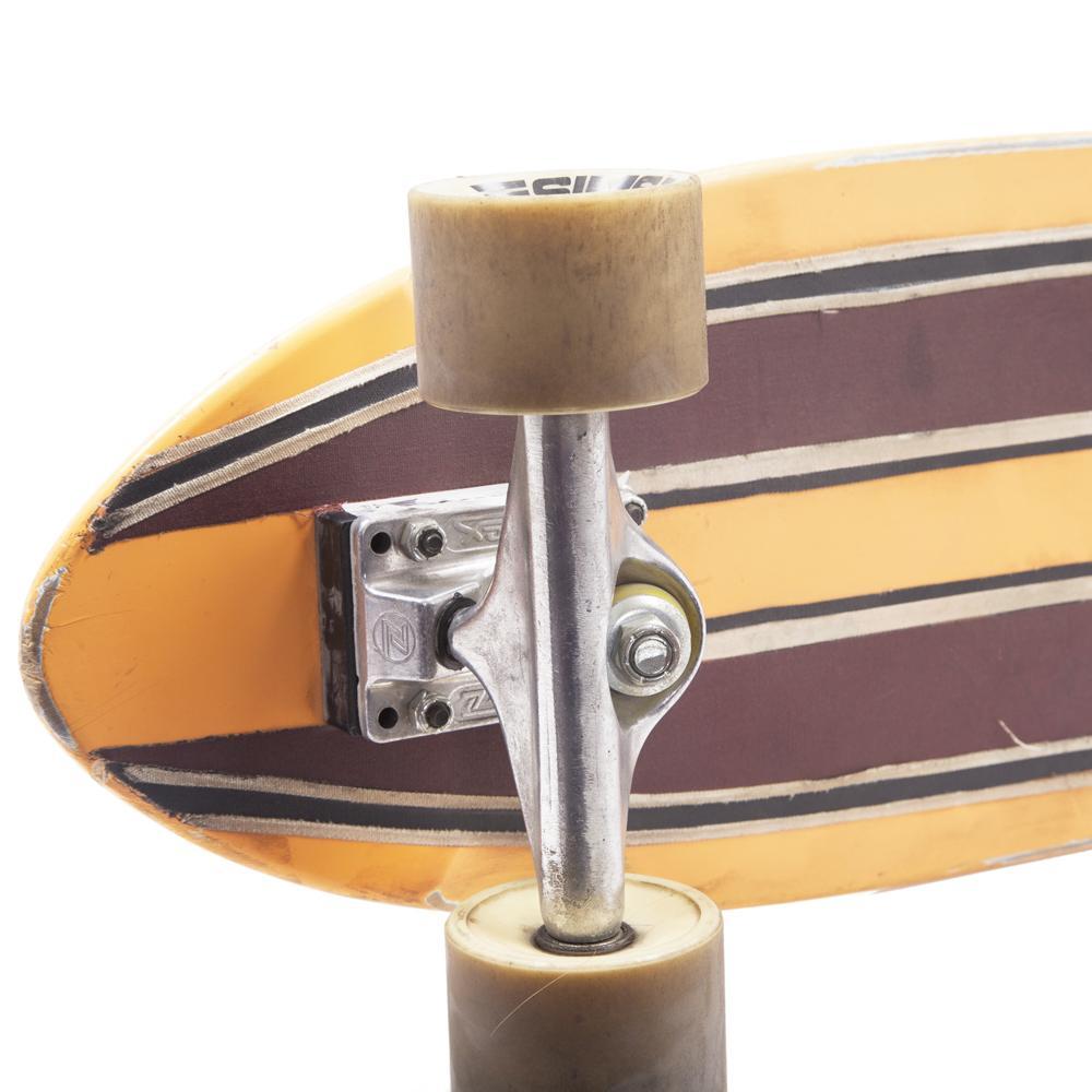 Black and Yellow Wood Skateboard