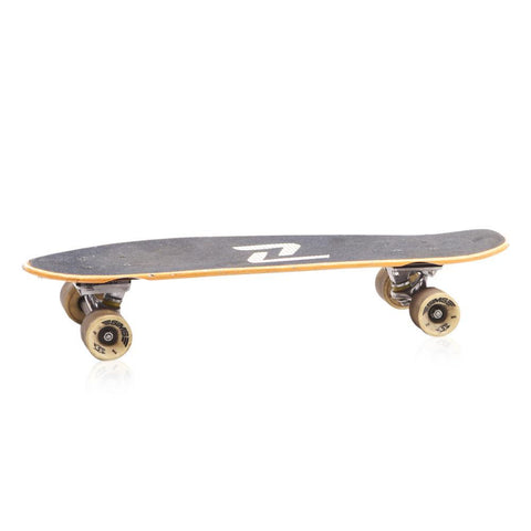 Black and Yellow Wood Skateboard
