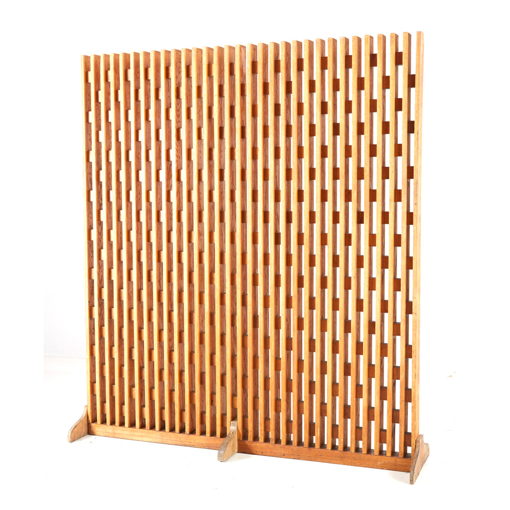 Cutout Screen Divider - Large Light Wood