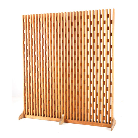 Cutout Screen Divider - Large Light Wood