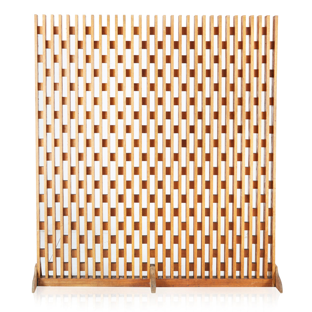 Cutout Screen Divider - Large Light Wood